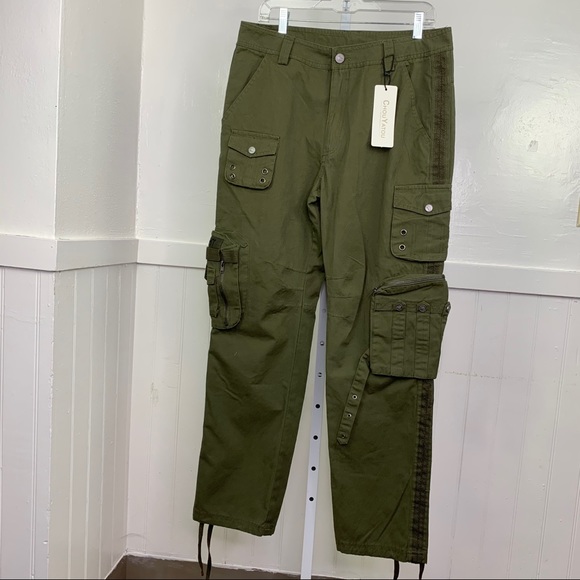Free Knight Other - Free Knight Chou Tatou Green Cotton Cargo Pant| 33